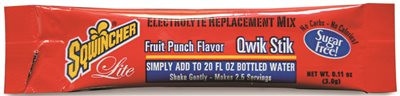 SQWINCHER 2473016 ZERO Qwik Stik - Sugar Free Electrolyte Powdered Beverage Mix, Fruit Punch (Pack of 50)
