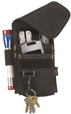 CUSTOM LEATHERCRAFT 821019 CLC  Construction Multi-Purpose Poly Tool Holder, Cell Phone Holder