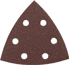BOSCH TOOLS 2466406 BOSCH DETAIL SANDER ABRASIVE TRIANGLES FOR WOOD, 120 GRIT, 3-3/4 IN., 5 PACK