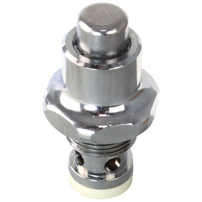 T&S Brass SX-0004200 T and S Brass 966502 Chrome Spray Valve Bonnet Assembly with Self-Closing Push-Button Cartridge