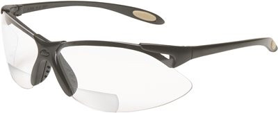 Honeywell 294278 Sperian A900 Series Reading Magnifier 1.5 Diopter Safety Glasses With Black Frame And Clear Polycarbonate Anti-Scratch Hard Coat Lens