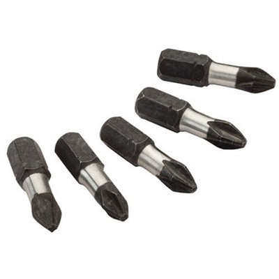MILWAUKEE 288249 & #174 SHOCKWAVE & #8482 #2 Phillips 1 Insert Bits (5 Pack)