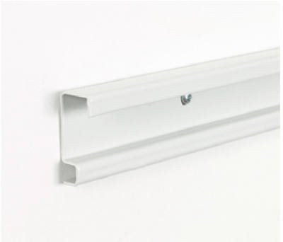 Closetmaid 2493847 ShelfTrack White Closet Shelf Horizontal Hang Track