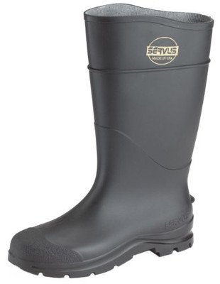 Honeywell 2477012 Servus Comfort Technology 14" PVC Steel Toe Men's Work Boots, Black - Steel Toe (18821)