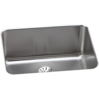 Elkay EELUH231710PD Lustertone Stainless Steel 25-1/2" x 19-1/4" x 10", Single Bowl Undermount Sink with Perfect Drain