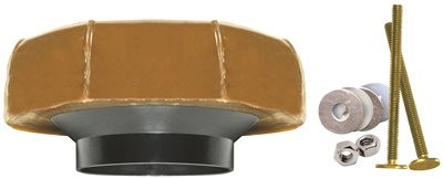 FLUIDMASTER 191171 EXTRA THICK TOILET BOWL WAX RING GASKET WITH TOILET BOWL BOLTS