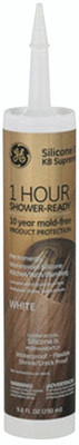MOMENTIVE 102944 GE Silicone II Kitchen and Bath Caulk, 9.8 oz Tube, Clear (Pack of 12)