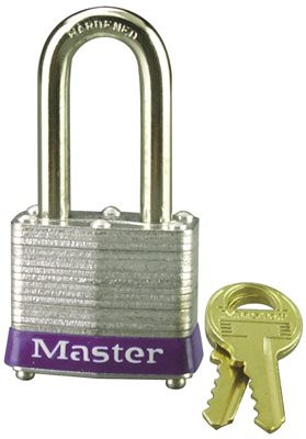 MASTERLOCK 804258  PADLOCK STEEL 1-1/2" PADLOCK STEEL 1-1/2"| Extra length shackle cleara