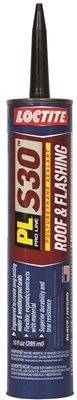 HENKEL CONSUMER ADHESIVES 441110 Loctite PL S30 Black Roof and Flashing Sealant 10-Fluid Ounce Cartridge ()