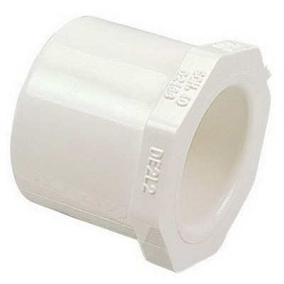 "Nibco" 437101 White PVC SCH 40 Reducing Hex Bushing, 3/4" x 1/2"