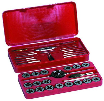 Century Drill & Tool CDT98912 98912 Metric Tap and Die Set, 40-Piece