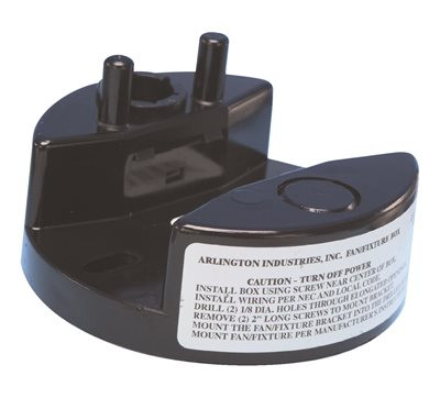 Arlington Industries 621679 Arlington -2 10.3 Cubic Inch Press-On Fan and Fixture Mounting Box Kit, 2-Pack