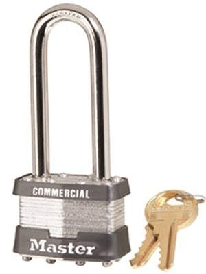 MASTERLOCK U008809 ® NO. 1 STEEL LAMINATED PADLOCK 2-1/2" LONG SHACKLE KEYED ALIKE NO. 2126
