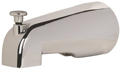 SIOUX CHIEF 115484 Bathtub Spout With Diverter, Chrome, 1/2-Inch Cwt