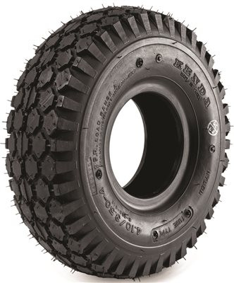 MARTIN WHEEL 296773 TIRE 410/350-4 2-PLY RATING, STUD TREAD