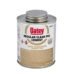 OATEY 451023  PVC Regular Cement, Clear, 16-Ounce