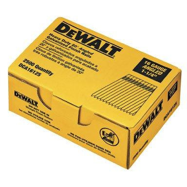 DeWalt DWTDCA16125 DCA16125 1-1/4-Inch by 16 Gauge 20-Degree Finish Nail (2,500 per Box)