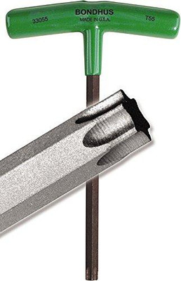 Bondhus BND33045 33045 T45 Star Tip Graduated T-Handle with ProGuard Finish, 8.1", 2 Piece