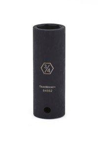 GearWrench KDT84554 GearWrench 84554D 0.5 in. Drive 6pt. Deep SAE Socket, 0.88 in.
