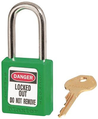 MASTERLOCK 804499 MASTERLOCK Company 6 Pin Green Safety Lock-out Padlock Keyed Differ (470-) Category: Lockouts and Hasps