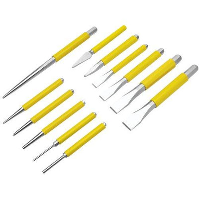 WILMAR WLMW751 Performance Tool W751 12-Piece Chisel and Punch Set