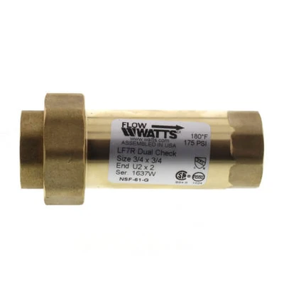 Watts LF7RU2-2 3/4" DUAL CHECK VALVE LEAD FREE 007