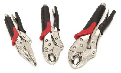 WILMAR WLMW30713 Performance Tool W30713 3 Piece Dual Cushion Locking Plier Set