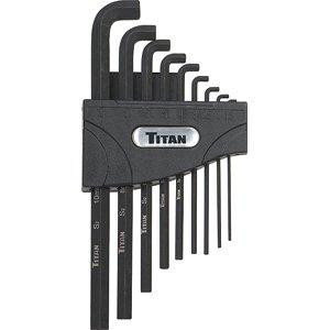 Titan TIT12738 9 Piece Metric Low Profile Hex Key Set