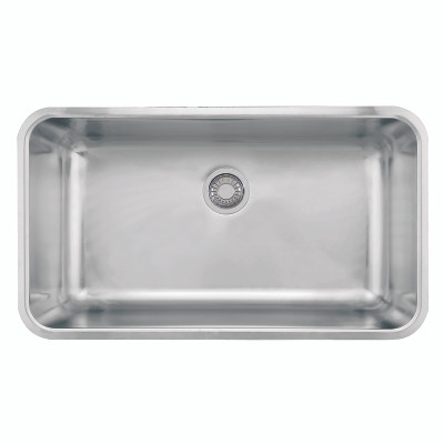 Franke GDX11031  Grande 32 3/4" x 18 3/4" x 9" 18 Gauge Undermount Single Bowl Stainless Steel Kitchen Sink