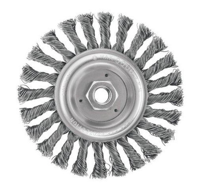 DeWalt DWTDW4937 DW4937 6-Inch Full Cable Twist Wire Wheel/Carbon Steel 5/8-Inch-11 Arbor .025-Inch