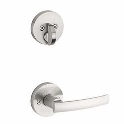 KWIKSET 968SYLRDT-15  Sydney Round Interior Dummy Handleset Trim Satin Nickel Finish