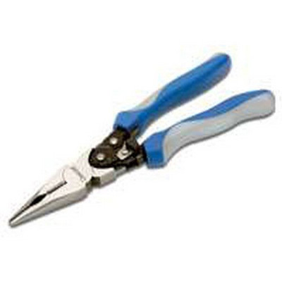 Crescent CRSPS6549C 9" Pro Series Long Nose Compound Action Dual Material Pliers, Black.