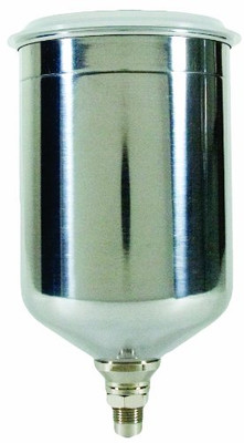 DeVilbiss DEV702576 TEKNA 900cc Gravity Feed Aluminum Cup with Plastic Push-On Lid.