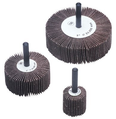 CGW Camel Grinding Wheels Inc. CGW39949 CGW Abrasive Flap Wheel 3 x 1/4 x 1 80 Grit Aluminum Oxide