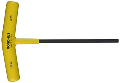 Bondhus BND15210 3/16" Hex Tip T-Handle with ProGuard Finish.