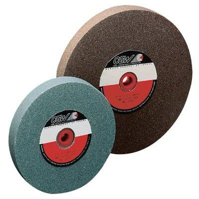 CGW Abrasive CGW38508 Bench Grinder Wheel, 6" x 1" x 1" with Bushings Down to 1/2", Green Silicon Carbide, 80 Grit.