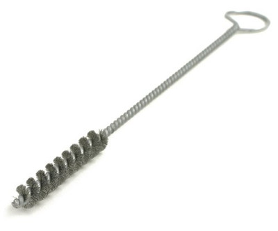 Brush Research BRM84S562 84 Spiral Twist Brush, Stainless Steel 302, Single Stem, 9/16" Diameter, 0.006" Wire Diameter, 7-1/2" Shank Length, 10" Length, Hand Brush (Pack of 6).