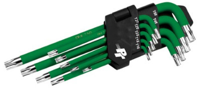 WILMAR WLMW9137 Performance Tool Long Arm Tamper Proof Star Key Set, 9-Piece.