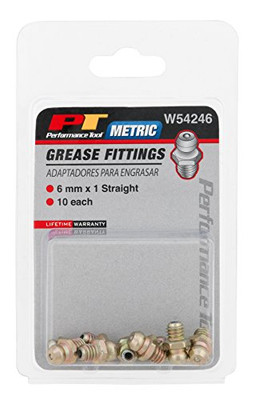 WILMAR WLMW54246 Performance Tool 6mm x 1mm Grease Fitting, (Pack of 10).