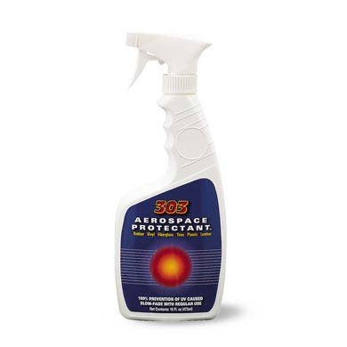 303 TOT30340 303 () Marine UV Protectant Spray for Vinyl, Plastic, Rubber, Fiberglass, Leather & More – Dust and Dirt Repellant - Non-Toxic, Matte Finish, 16 Fl. oz.