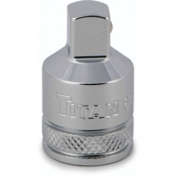 Titan TIT62157 Chrome Adapter, 1/2" Female to 3/8" Male