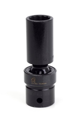 Sunex SUN218ZUD 1/2-Inch Drive 9/16-Inch 12-Point SAE Deep Universal Socket