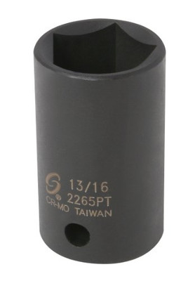 Sunex SUN2265PT 1/2-Inch Drive 13/16-Inch 5-Point Impact Socket