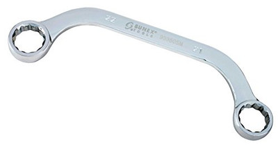 Sunex SUN993505M 21 mm x 22 mm Fully Polished Half Moon Double Box Wrench