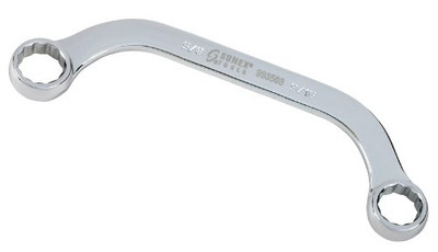 Sunex SUN993503 M 14 mm x 15 mm Fully Polished Half Moon Double Box Wrench