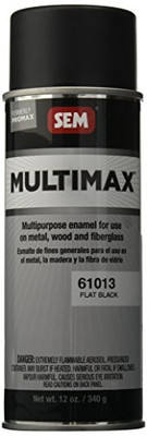 SEM Products SEM61013 SEM Flat Black Promax General Purpose Enamel - 12 oz.