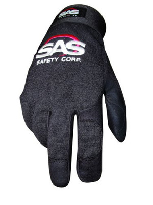 SAS Safety SAS6653 Mechanic's Pro Tool Safety Gloves, Black, Large