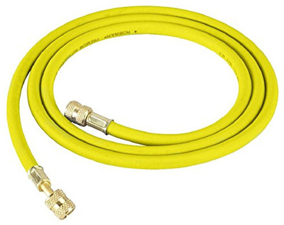 Robinair ROB31078 Yellow 72" Long Premium Refrigerant Charging Hose (1/4" Standard Hose with Standard Fittings)