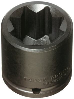 Proto PRO7422S Proto J 1/2-Inch Drive Impact Socket, 11/16-Inch, 8 Point