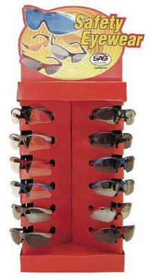 SAS Safety SAS5200-30 Diamondback Eyewear Cardboard Display
